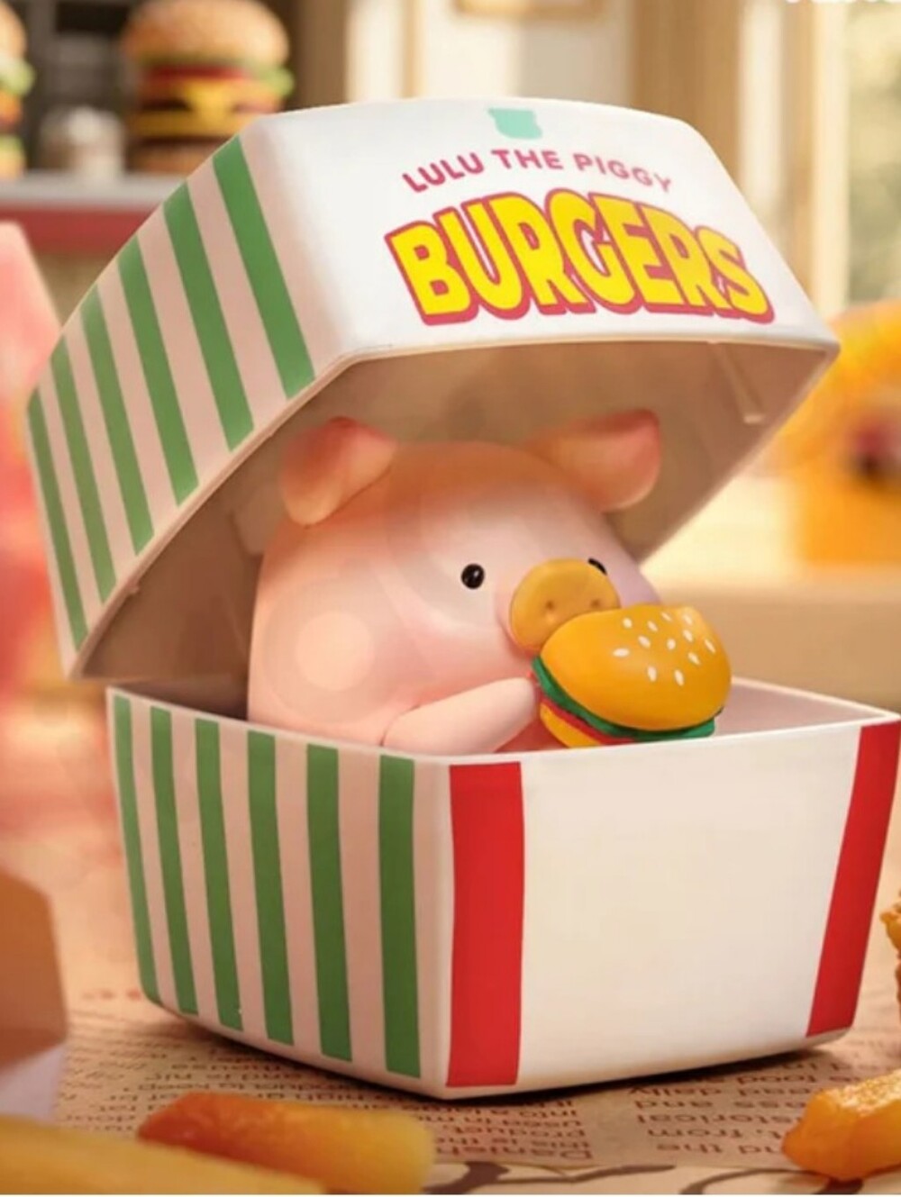 LuLu The Piggy Burger Express Movable Series NIB